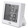 Termómetro Deli 8813 para Uso Doméstico, Medidor de Temperatura y Humedad para Interiores, de Mesa y de Pared, Temperatura y Humedad Interiores de Alta Precisión para Oficina