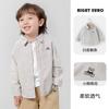 Camisa de Algodón Puro para Niños de Otoño, Ropa Infantil Estilo Universitario, Chaqueta Camisa para Niños Pequeños de Primavera y Otoño para el Otoño
