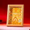 Display de porta-retrato de mesa para oração com padrões tradicionais de Qianshui das Cinco Dinastias, decoração de entrada, souvenir turístico, produtos culturais e criativos para áreas cênicas no atacado