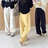 Chunxi + Forro Polar Pantalones Deportivos Populares Mejorados Calidez que Almacena Calor Puño Ajustable Pantalones de Pierna Ancha Pantalones Largos para Mujer
