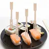 10 peças de garfo de bambu descartável palito de fruta garfo de bolo garfo de lanche garfo de fruta garfo de bambu garfo de madeira fornecimento direto da fábrica