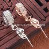 Hebilla Colgante de Circonita Incrustada Hebilla de Clip de Plata Hebilla de Jade Accesorios DIY Hebilla de Plata 925 Hebilla de Cristal Ámbar Esmeralda Cera de Abejas