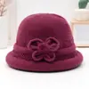 Gorro de Invierno para Mujeres Mayores, Gorro de Punto Cálido para Abuela con Forro Polar, Gorro de Punto Tipo Cubo Grueso para Madres de Mediana Edad y Mayores
