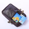Nueva Bolsa de Cintura para Hombre de 6.3 pulgadas, Estuche Impermeable Multifuncional para Teléfono, Estilo Vertical, Piel de Vaca de Primera Capa, Se Puede Usar con Cinturón, Billetera para Monedas