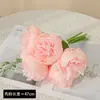 Buquê de Flores Artificiais de Peônia com 6 Hastes para Decoração de Cena, Sensação de Alto Padrão, Peônias com Núcleo Estabilizado para Uso em Casamentos, Flores Artificiais
