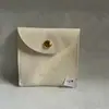 Bolsa de Joias Pu Texturizada Embalagem para Joias Bolsa com Fecho de Botão Pode Ser Impressa com Logo Padrão de Ovelha Bolsa de Embalagem com Fecho de Botão