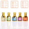 Frasco de Óleo Essencial Galvanizado do Oriente Médio, Alto Valor Estético, Frasco de Vidro Pintado a Ouro, Frasco Amostra Criativo em Forma de Gaiola para Perfume e Óleo Essencial