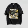 Chegada Nova Camisetas Estampadas de Dinossauro Desenho Animado Japão Harajuku