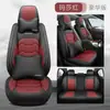 Cojín para Asiento de Coche, Cobertura Completa para Cinco Asientos, Universal para Todas las Estaciones, Funda de Asiento Lavable de Cuero en Stock para Asientos Individuales o Dobles
