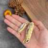 Cuchillo plegable con cabeza de cobre, exquisito cuchillo con mango, mini cuchillo plegable pequeño, cuchillo de bolsillo portátil, cuchillo ultraligero, cuchillo rápido afilado