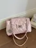 Bolso de Mano con Cadena de Rombo para Comercio Exterior Transfronterizo Bolso Tote para Mujer 2026 Nuevo de Moda de Nicho Elegante Bolso de Hombro Cruzado