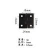 Dos bisagras antiguas de hierro negro, bisagras planas, bisagras de caja de madera, accesorios de embalaje, 30 x 17 mm, 4 ojos