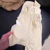 Recomendo a turma CHao! Sem textura D ~ calça wide leg de seda com caimento em veludo de leite cremoso-branco, novidade de primavera, para mulheres