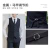 Accesorios Accesorios Hebilla japonesa de metal con tres hebillas Chaleco de traje para hombre Botones de hebilla ajustables Botones para overoles de mujer