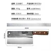 Cuchillo de Cocina Forjado Antiguo Puramente Hecho a Mano, Cuchillo Chino para Cortar, Machete Afilado para Carne para el Hogar, Cuchillo Chino para Huesos de Chef Comercial