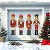 CT745-752 Cascanueces Navideño Imán Magnético para Puerta de Garaje Decoración Festiva Pegatina Magnética para Refrigerador