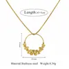 Collar de disco vintage transfronterizo, diseño moderno y versátil, cadena para la clavícula con colgante de corona circular texturizada de acero inoxidable