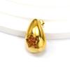 Brincos Femininos de Aço Titânio Banhados a Ouro, Estilo Francês, Estilo Ins, Elegantes, Cravejados com Diamantes, Formato de Gota, Nicho, High-end, All-match, Brincos em Arco