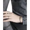 M0890 Luz de Nicho Lujo Alto Gama Simple Temperamento Línea Geométrica Exquisito Diamante Plata de Ley S925 Anillo Abierto