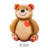 Novo Vento Ins Balão Urso 3D para Montar Bandeja de Paraquedas Bolo Urso Porta-Retrato Aniversário Balão de Filme de Alumínio Atacado