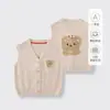 Colete para Bebê Menino Roupa de Outono Peça Externa Colete de Tricô Bebê Pequeno Criança Pequena Roupas de Bebê Outono Meninos Colete de Primavera Outono Jaqueta Sem Mangas