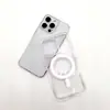 Funda Magnética Transparente para iPhone15ProMax Funda para Teléfono Apple 11/12/13/14 Funda de Carga Inalámbrica