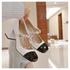 Zapatos Mary Jane Retro de Tacón Alto para Mujer, Estilo de Noche de Una Sola Línea, Zapatos Elegantes, Primavera y Otoño 2021