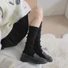Calcetines Apilables de Punto Lolita Calcetines Medios hasta la Rodilla para Mujer Adelgazantes Versátiles Calcetines Japoneses JK para Pantorrilla Cubierta