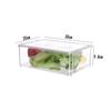 Conjunto de Sete Peças de Caixa de Conservação para Geladeira Transfronteiriça Zhang Gong Empilhável Caixa de Armazenamento para Geladeira com Tampa Recipiente Transparente para Legumes e Frutas