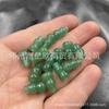 Cuentas Sueltas Naturales de Calcedonia Aventurina con Forma de Calabaza con Agujeros para Accesorios de Joyería, Artesanías de Jade, Colgantes, Materiales para Pulseras DIY al por Mayor