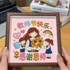 Día del Maestro Diamond Painting Manualidades DIY Materiales Pegatinas de Perlas para Niños Regalos para Maestros de Estudiantes de Preescolar