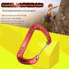 8cm liga de alumínio simples escalada mosquetão gancho de mola segurança quick hanging fitness corda de segurança cinta yoga rede fivela