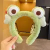 Diadema de capibara linda de peluche para mujer, diadema para lavarse la cara, maquillaje, mascarilla, accesorios para el cabello de capibara lindos de dibujos animados, venta al por mayor