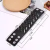 Accesorios transfronterizos europeos y americanos nuevo pulsera ancha de cuero punk exagerada de tres filas con tachuelas de punta pulsera de barra personalizada pulsera de motocicleta