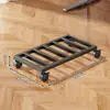 Soporte para Host de Computadora con Polea Base de Chasis Extraíble Soporte de Chasis Estante para Host de Oficina en Casa Bandeja para Computadora
