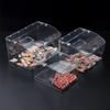 Caixa de Exposição de Alimentos para Supermercado Caixa de Doces para Lanches a Granel Retangular Acrílico Transparente Plástico Caixa de Exposição de Armazenamento