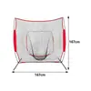 Red de Bateo de Béisbol Interior Exterior Red de Softbol Portátil Desmontable Backstop de Práctica para Lanzador