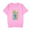 Wen Hao Perro Salvaje Animación Alrededor Tai Dazai Zhongyuan Ocio Dibujos Animados para Mujer Camiseta de Manga Corta para Mujer Mismo Estilo para Parejas