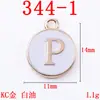 Acessórios de Liga Joias Pingente de 26 Letras Inglesas Dupla Face Colar Pulseira de Moda Feito à Mão Acessórios de Joias DIY