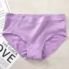 Bragas de Malla Transpirable para Mujer, de Cintura Media, Sin Costuras, Levanta Glúteos, Color Sólido, Cómodas, de Una Pieza, Disponibles en Múltiples Colores