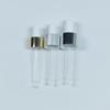 Cuentagotas para botella de aceite directo de fábrica 18 dientes 20 dientes 24 dientes cabeza de goma aluminio anodizado gotero de vidrio