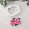 Nuevo molde de silicona de rosa para hacer tú mismo, molde de silicona de yeso para aromaterapia con fondant y flores de chocolate.