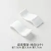 Soporte de Palillos de Cerámica de Doble Propósito para Sostener Palillos y Cucharas Públicos, Reposapalillos de Hotel, Vajilla de Restaurante, Blanco Puro con Borde Dorado, Logo Personalizado