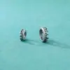 Plata de Ley S925 Corona Cuentas Espaciadoras de Agujero Grande Material para Pulsera de Cuerda Trenzada DIY Accesorios de Colgante para Collar Hecho a Mano