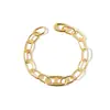 [56] E-commerce Live Supply Moda Europeia e Americana Personalidade Arco do Triunfo Mesma Corrente Pulseira Grossa Pulseira Cool Tendência