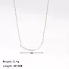 Collar de Sonrisa de Nicho de Alta Gama para Mujer, Cadena para Clavícula de Mujer Versátil de Moda de Lujo Ligero con Diseño Ins de Circonia Microincrustada