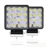 Fornecimento Direto da Fábrica Luz de Trabalho Quadrada para Carro com 16 LEDs 48W Luz de Teto Modificada para Veículo Off-Road Luz Auxiliar Luz de Inspeção
