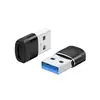 Adaptador USB 3.0 10Gbps transmissão de dados carregamento rápido mini liga de alumínio revolução USB TC fêmea 3.0 adaptador