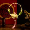 Linterna antigua DIY para el Festival del Medio Otoño, venta al por mayor, lámpara portátil de Palacio del Conejo de Jade, accesorios creativos Hanfu para niños