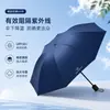 Paraguas para lluvia y sol, manual, unisex, paraguas con protección solar recubierto de negro al 70% de descuento, doble propósito, protección solar, protección UV, gran cantidad en stock